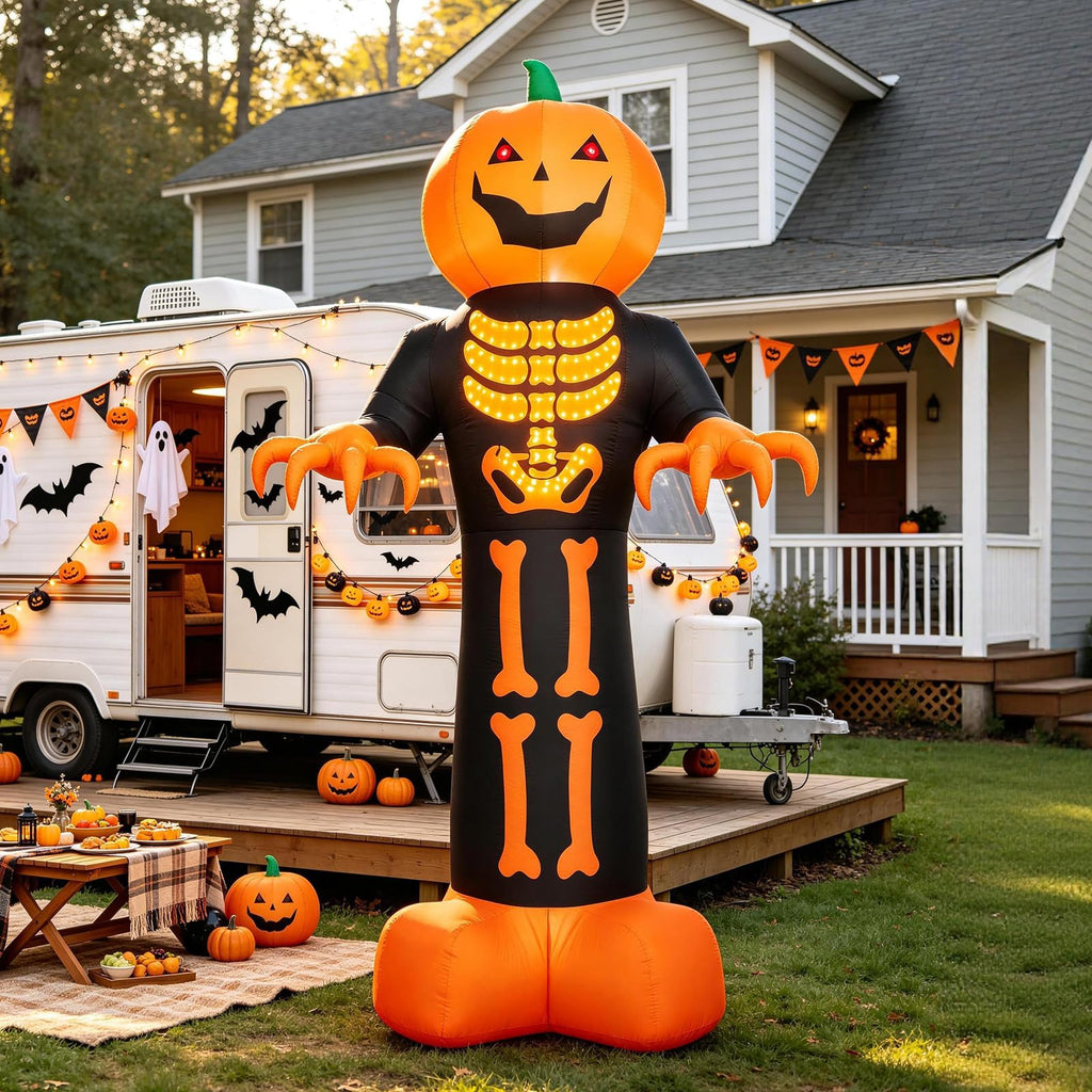 12FT Pumpkin Grim Reaper Halloween Inflatable