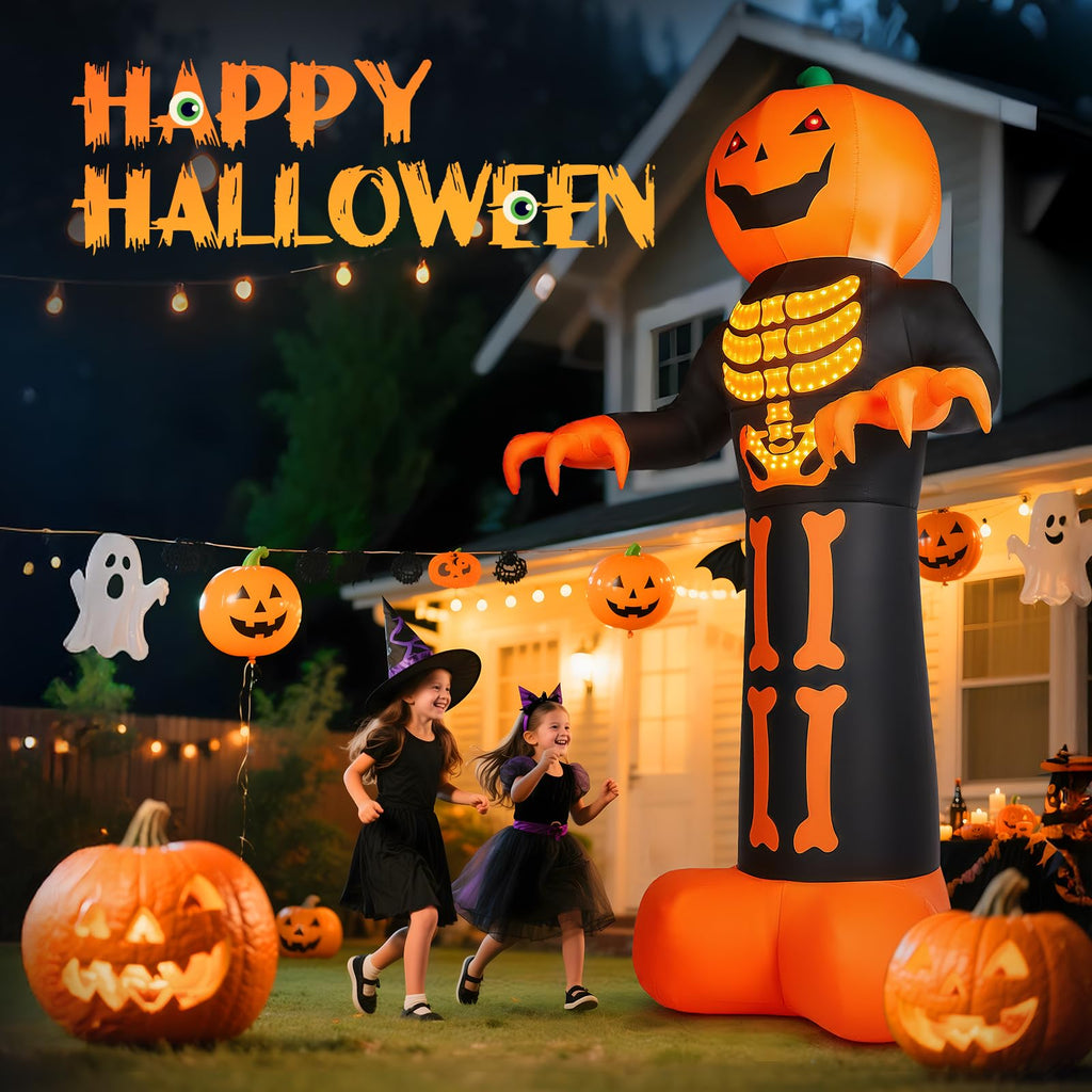 12FT Pumpkin Grim Reaper Halloween Inflatable