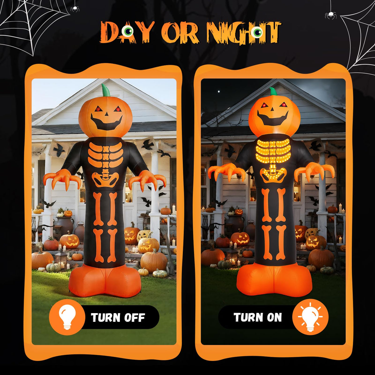 12FT Pumpkin Grim Reaper Halloween Inflatable
