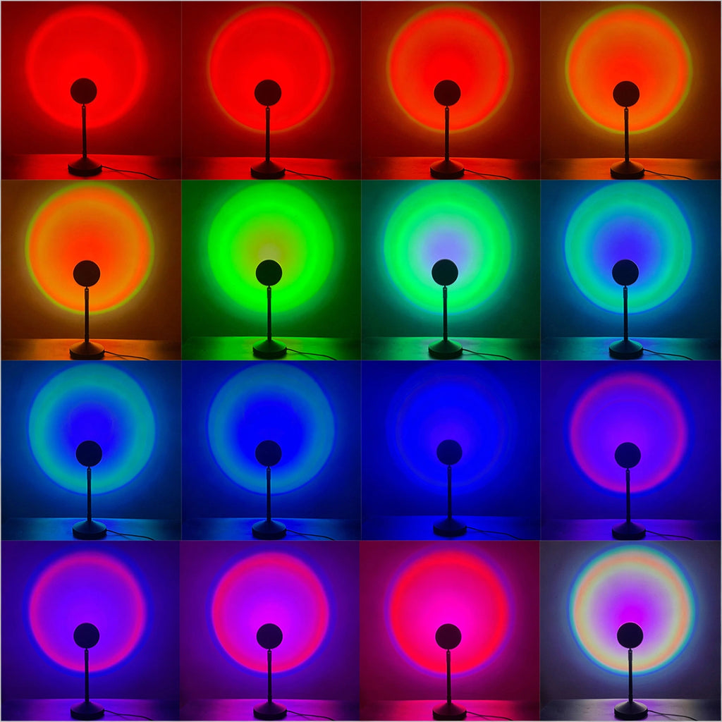 Sunset Lamp - 16 Colors Projection Lamp | Aesthetic Room Decor Light