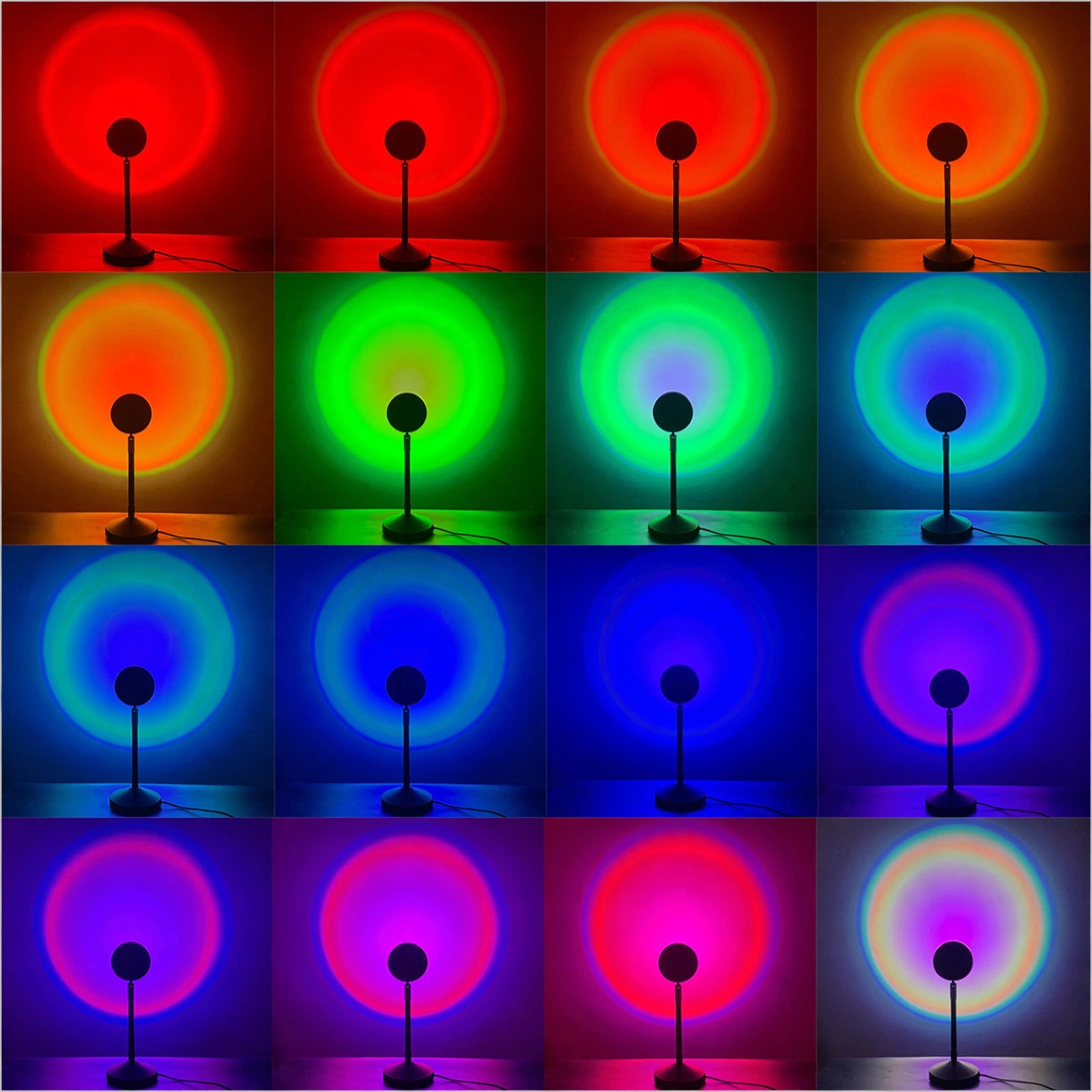 Sunset Lamp - 16 Colors Projection Lamp | Aesthetic Room Decor Light