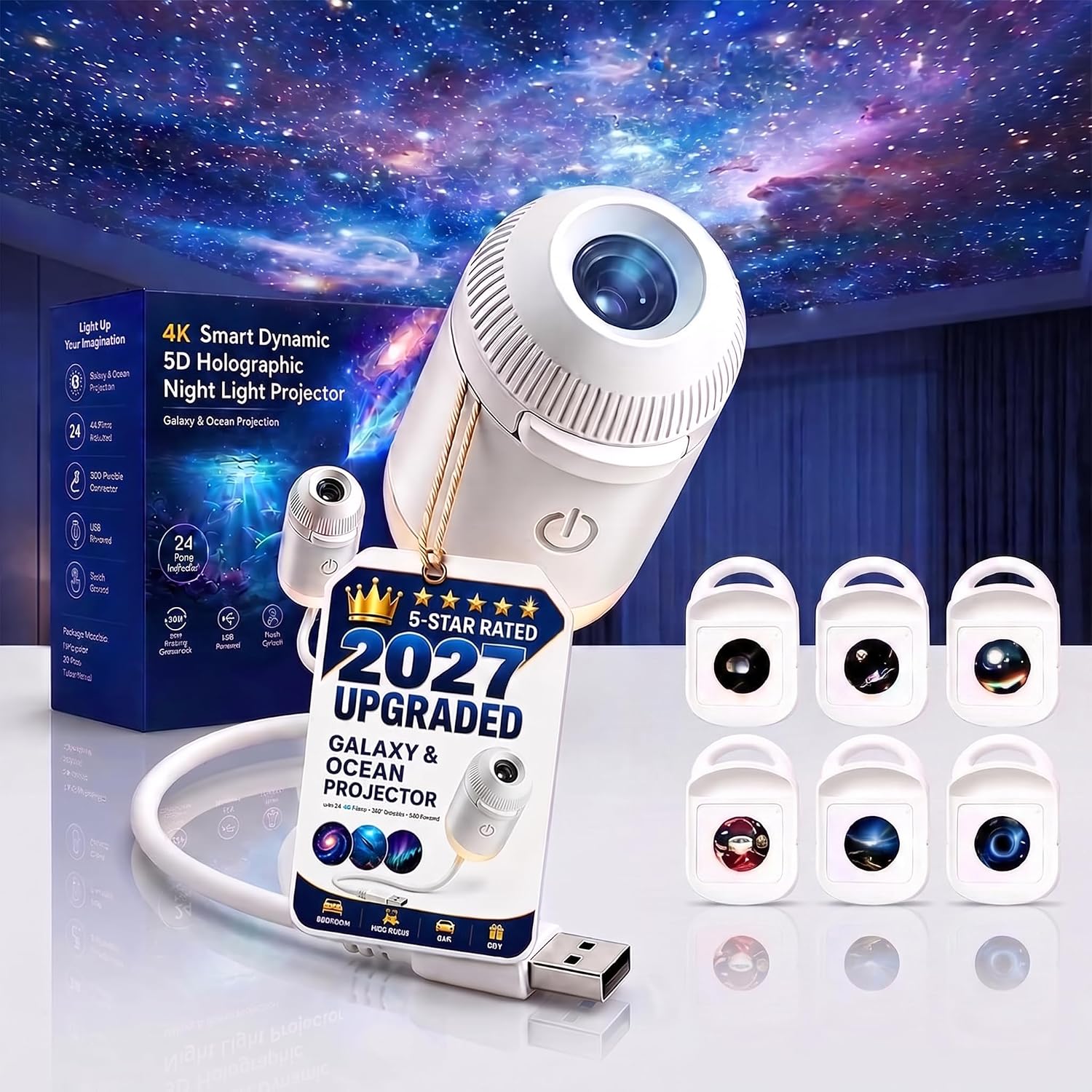 Mini Galaxy Projector - 1+3/6/12 Films