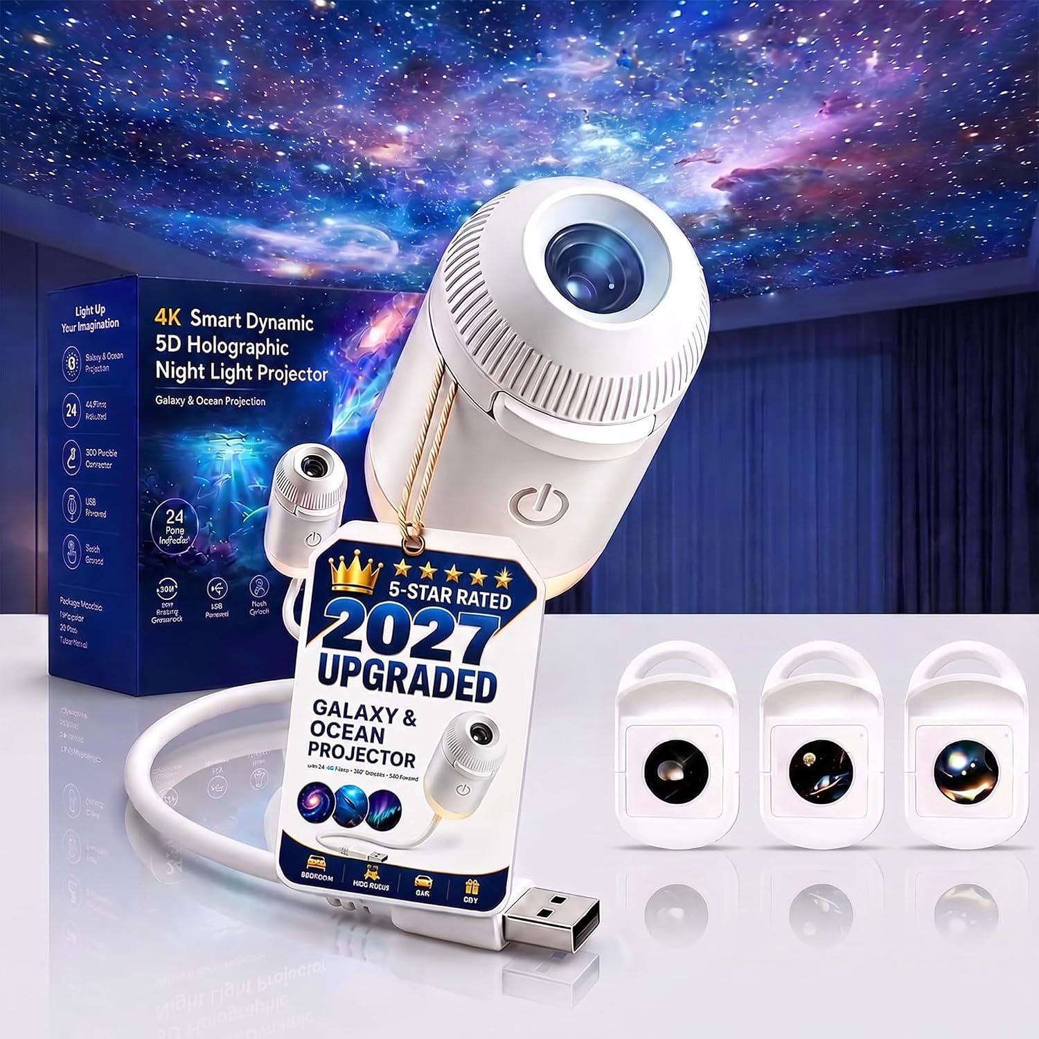 Mini Galaxy Projector - 1+3/6/12 Films