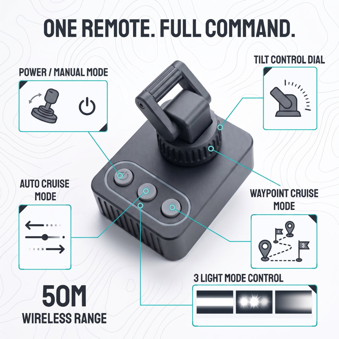 Remote-Controlled LED Spotlight – Powerful Lighting Wherever You Need It