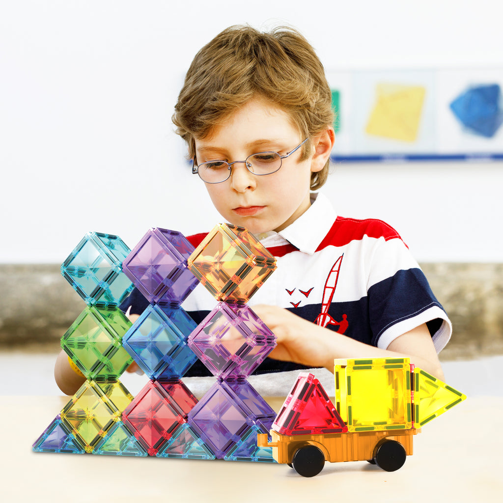 100-Piece STEM Magnetic Tiles (Ages 3+)