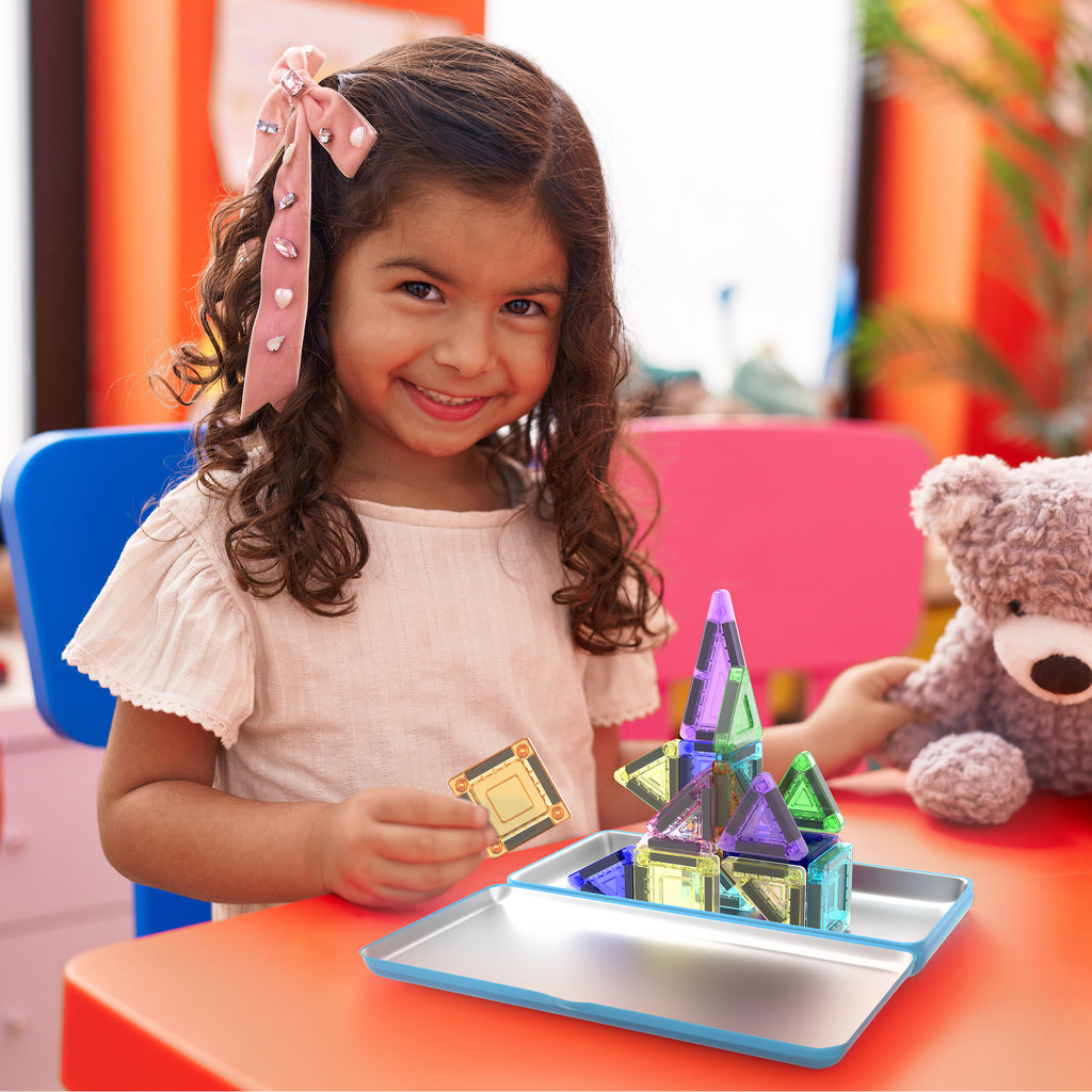 100-Piece STEM Magnetic Tiles (Ages 3+)