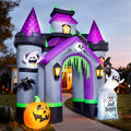 12 FT Halloween Inflatable Haunted Castle Archway – Outdoor Yard Decoration