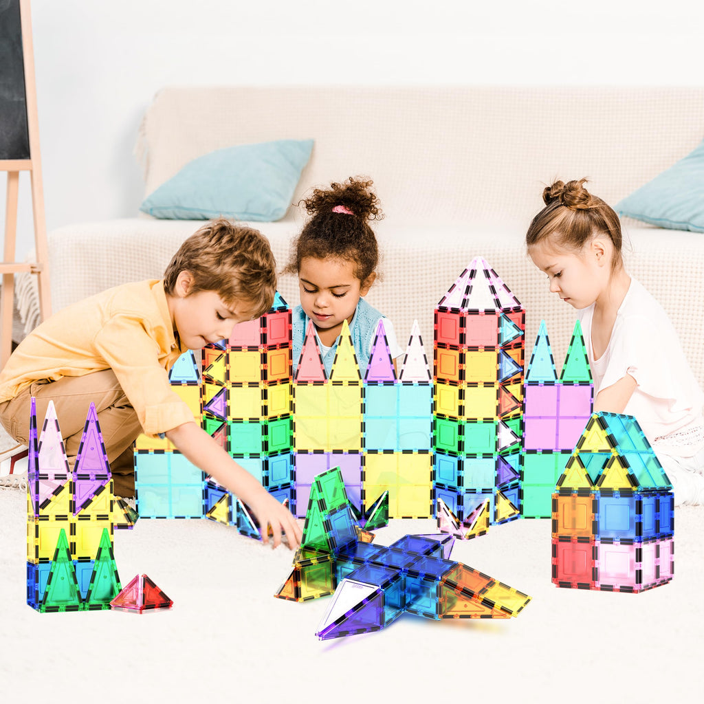 100-Piece STEM Magnetic Tiles (Ages 3+)