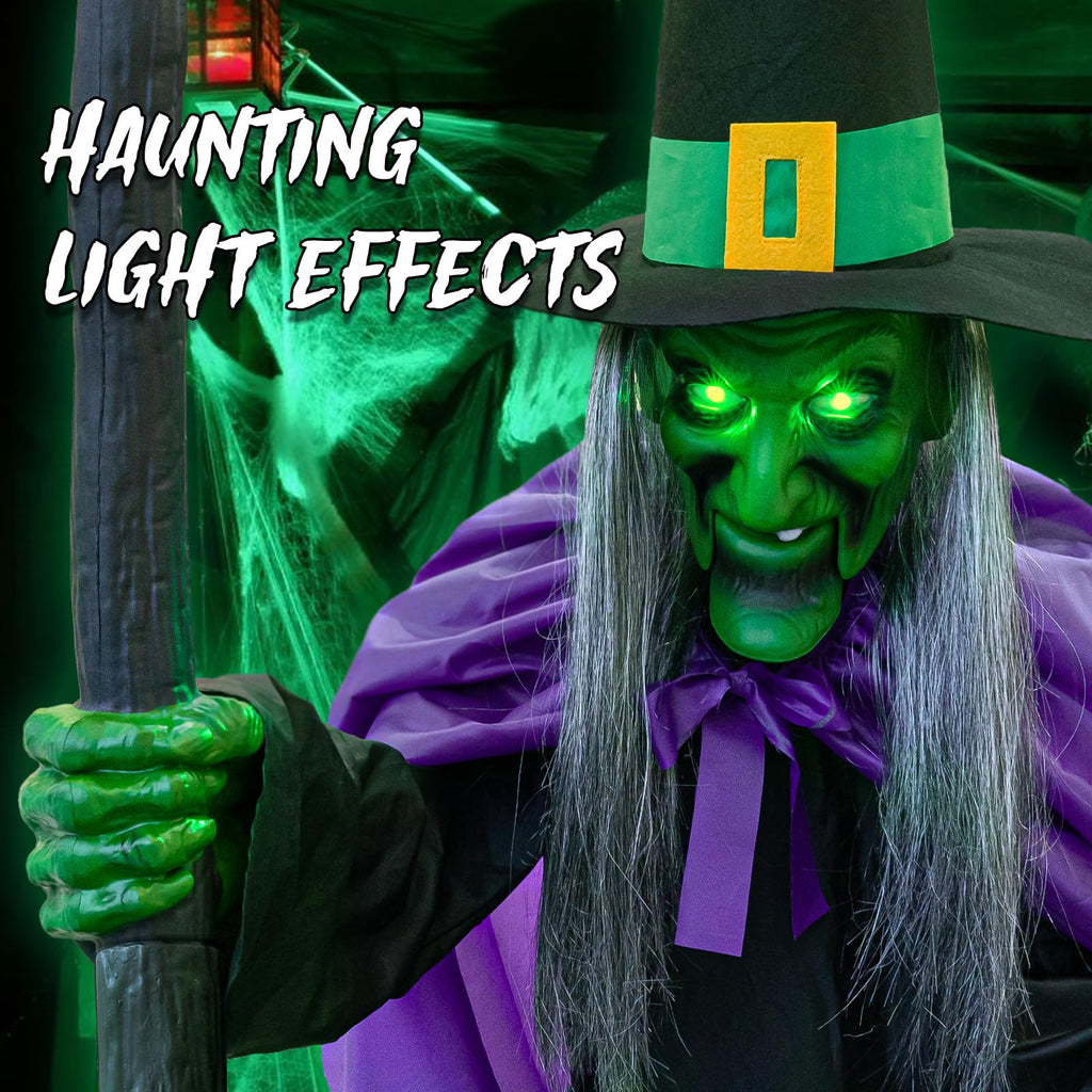 11.5 Ft Animated Hovering Witch – Halloween Outdoor Decoration