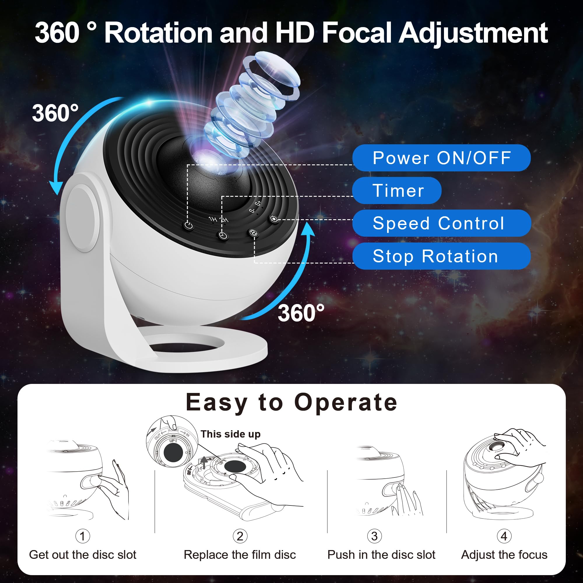 Planetarium Projector Pro for Bedroom
