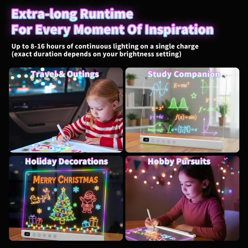 Led Drawing Board with 13 Light Effects