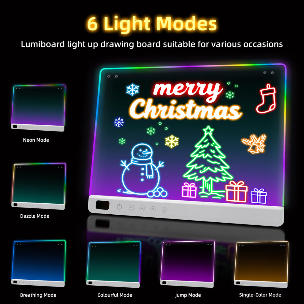 Led Drawing Board with 13 Light Effects