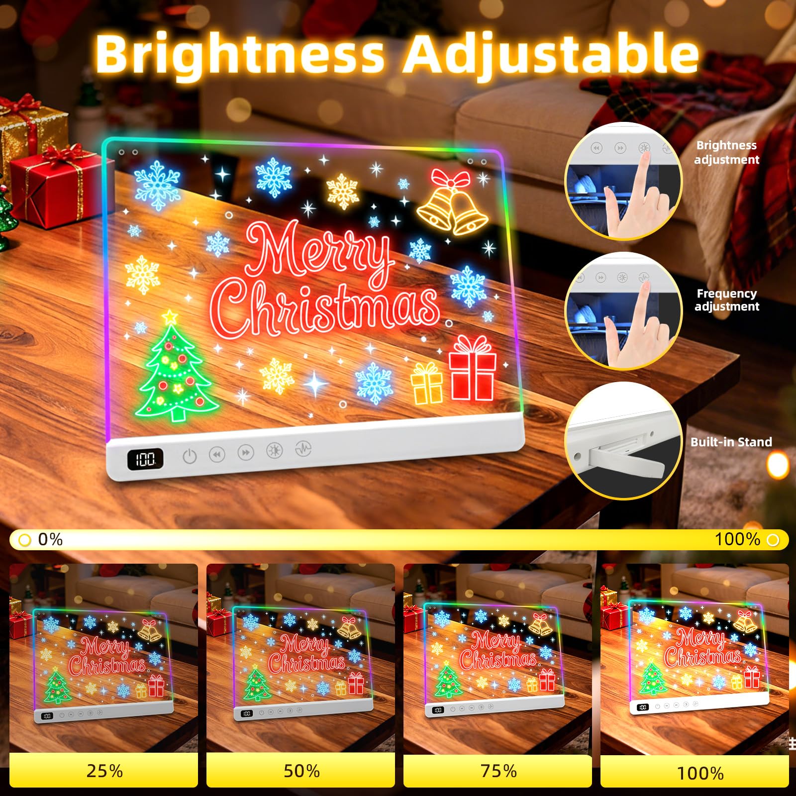 Led Drawing Board with 13 Light Effects
