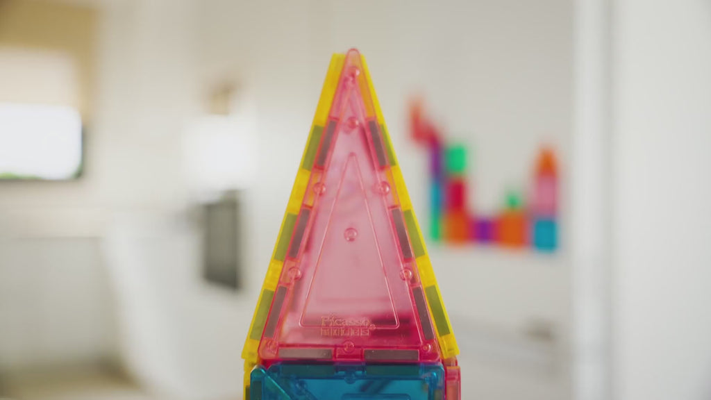 100-Piece STEM Magnetic Tiles (Ages 3+)